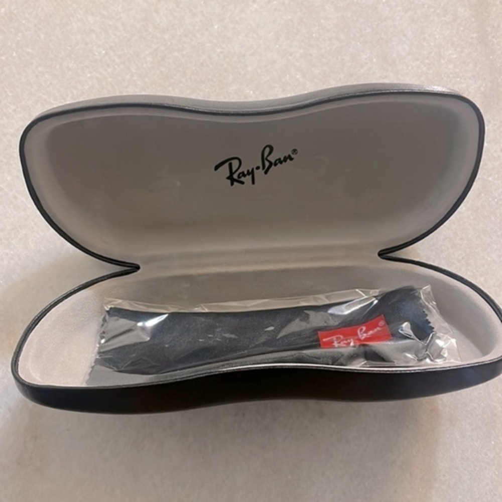 Ray Ban Eyeglass frame case black unisex w lenses cloth